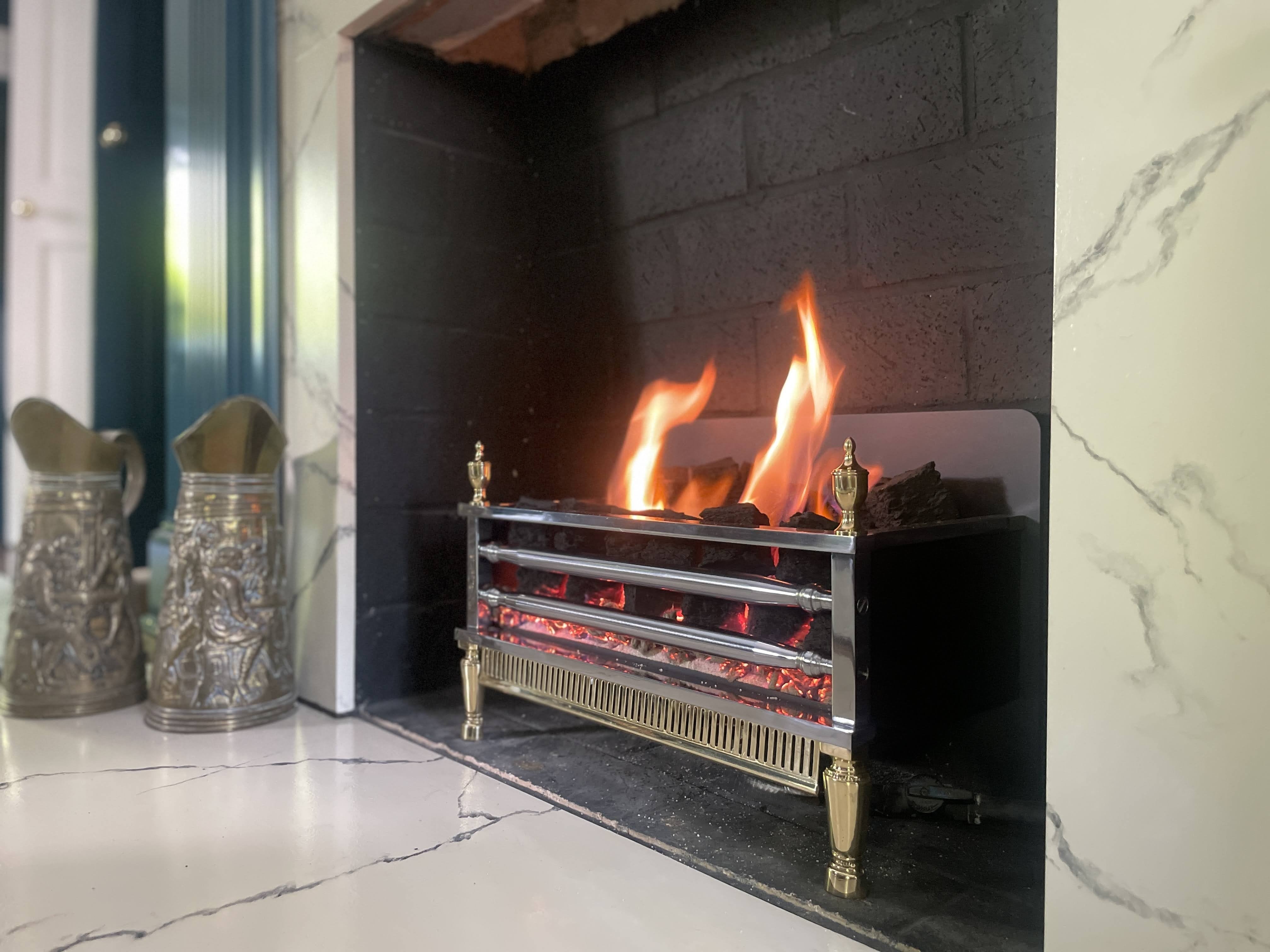 Simple traditional fireplace insert