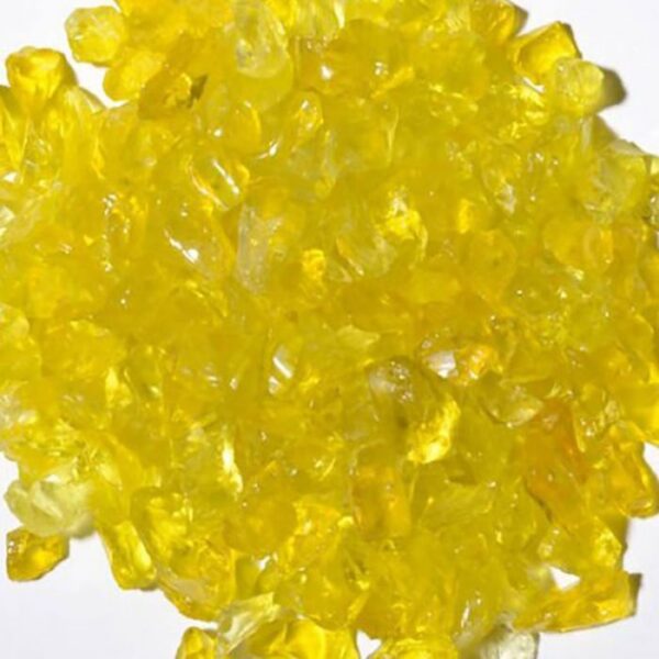 Chunky Yellow Fire Glass